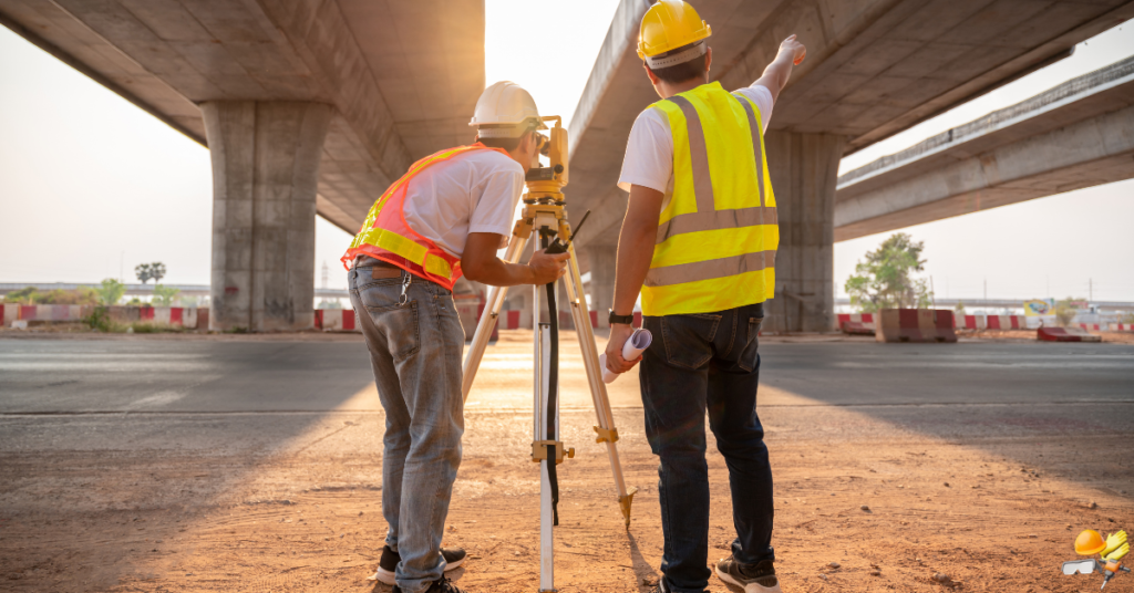 tools and instruments used by civil construction surveyors